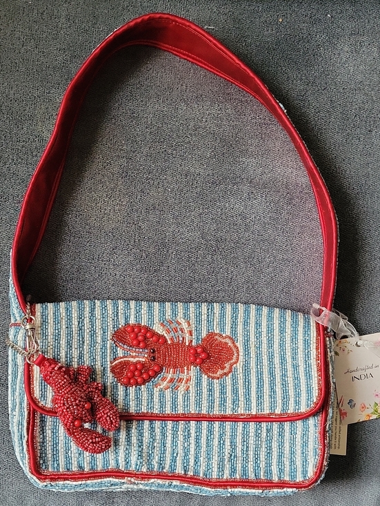 T.J.Maxx Handbags - Viral Made In India Hand Beaded Lobster Shoulder Bag